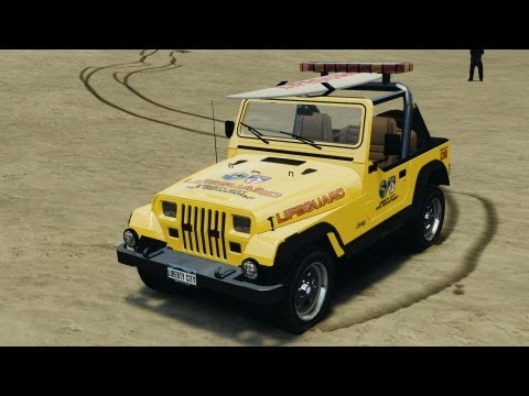 Jeep Wrangler 1988 Beach Patrol  [ELS] for GTA 4