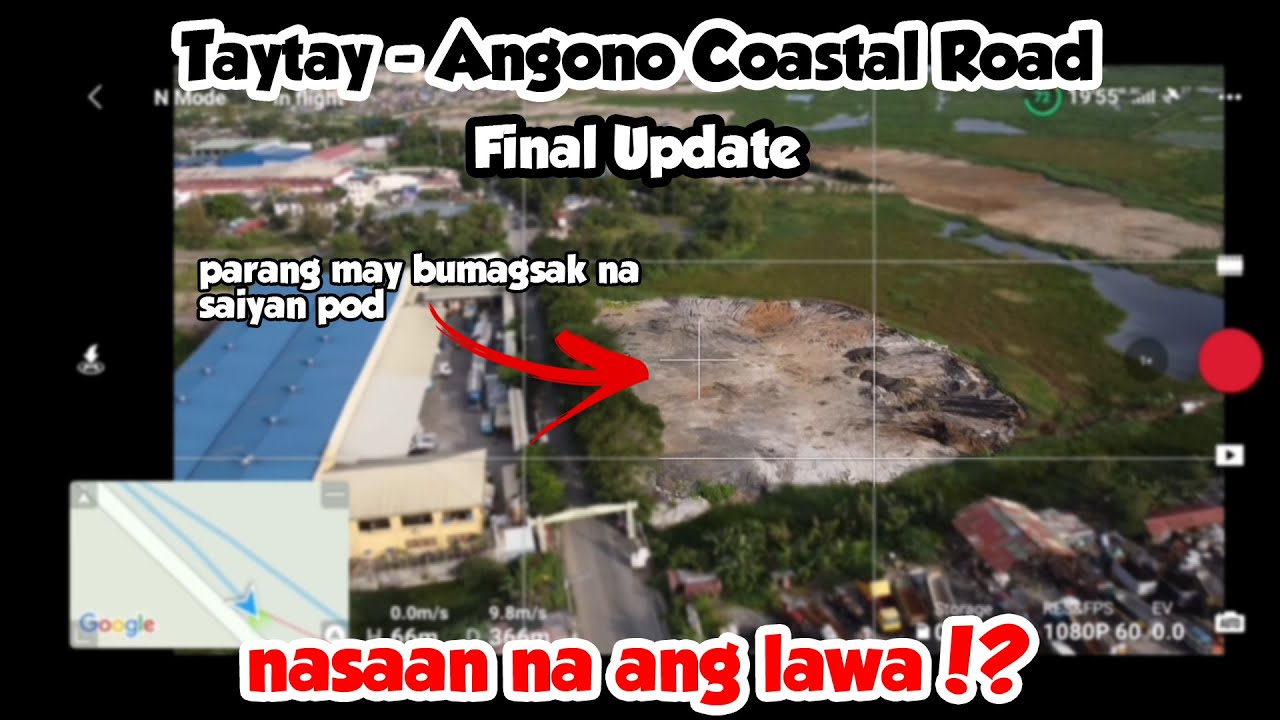 Aerial Drone Video of Taytay Angono Coastal Road Final Update