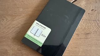 Moleskine Classic Planner 2024 Large Weekly horizontal, hard cover, 12 months, Black (Unboxing)