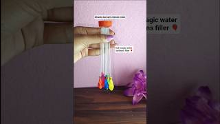 diy holi magic water balloons filler 🎈🎈 #craft #balloon #filler #holi #diy #colour #festival