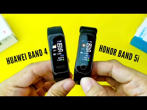 Huawei Band 4 vs Honor Band 5i - Comparison design and feature (with Subtitle)