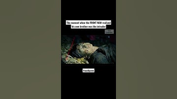 The moment when the FRONT MAN realized his own brother was the intruder