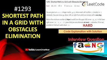 Shortest Path in a Grid with Obstacles Elimination | BFS | LeetCode 1293 | Java @LearnOverflow