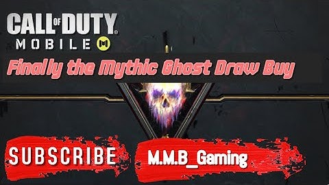 Mythic Ghost Draw Purchase CODM | War Paragon Mythic Drop Cod Mobile #callofduty #codm