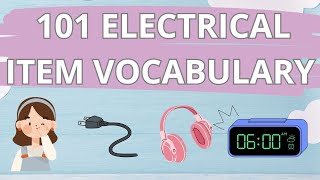 101 Electrical Item Vocabulary|Learning English|Learning new Vocabulary