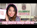Studio vlog 041  pack crystal orders with me