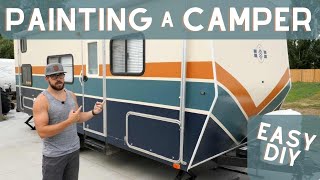 EASIEST Way to Paint a Camper Trailer!
