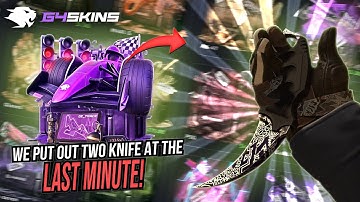 WE PUT OUT TWO KNIFE AT THE LAST MINUTE! 😱 CSGO CASE OPENING PROMO CODE