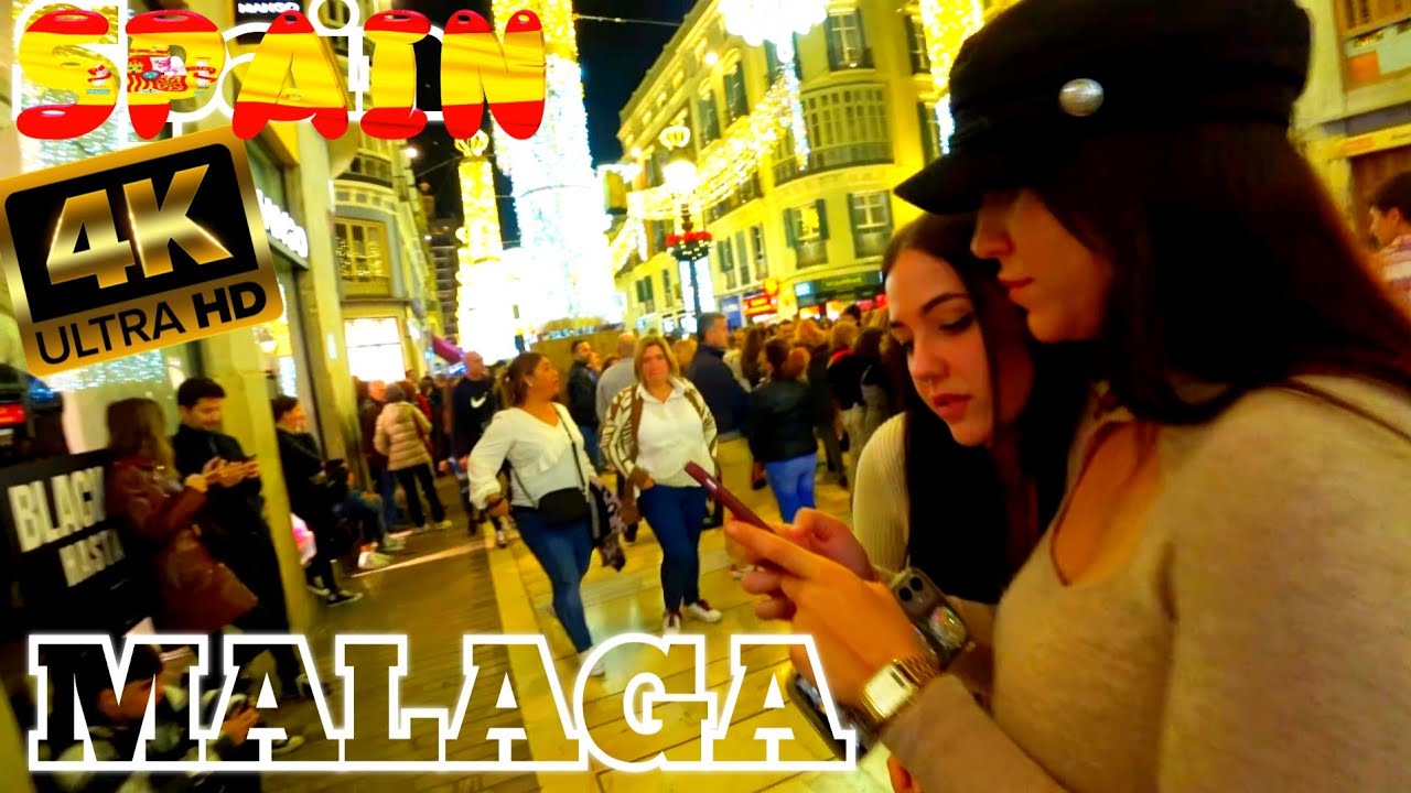 Malaga Night City Spain Fantastic city for the Holidays Update December 2022