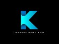 K logo design in illustrator  learn logo design