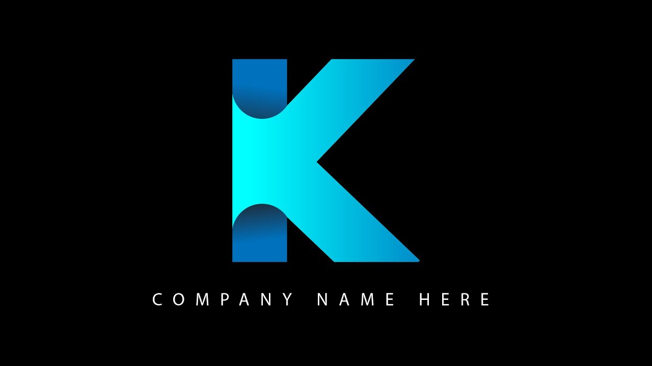 K logo design in illustrator || Learn logo design