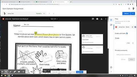 Grading Kami Assignment In Google Classroom