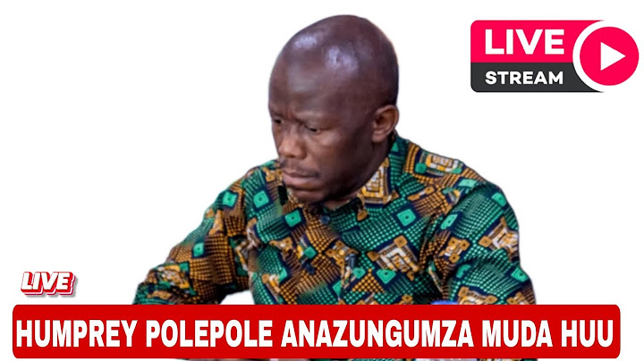 LIVE:HUMPHIREY  POLEPOLE ANAZUNGUMZA LEO KUUSU BARUA YAKE ALIYOMWANDIKIA MHESHIMIWA RAISI