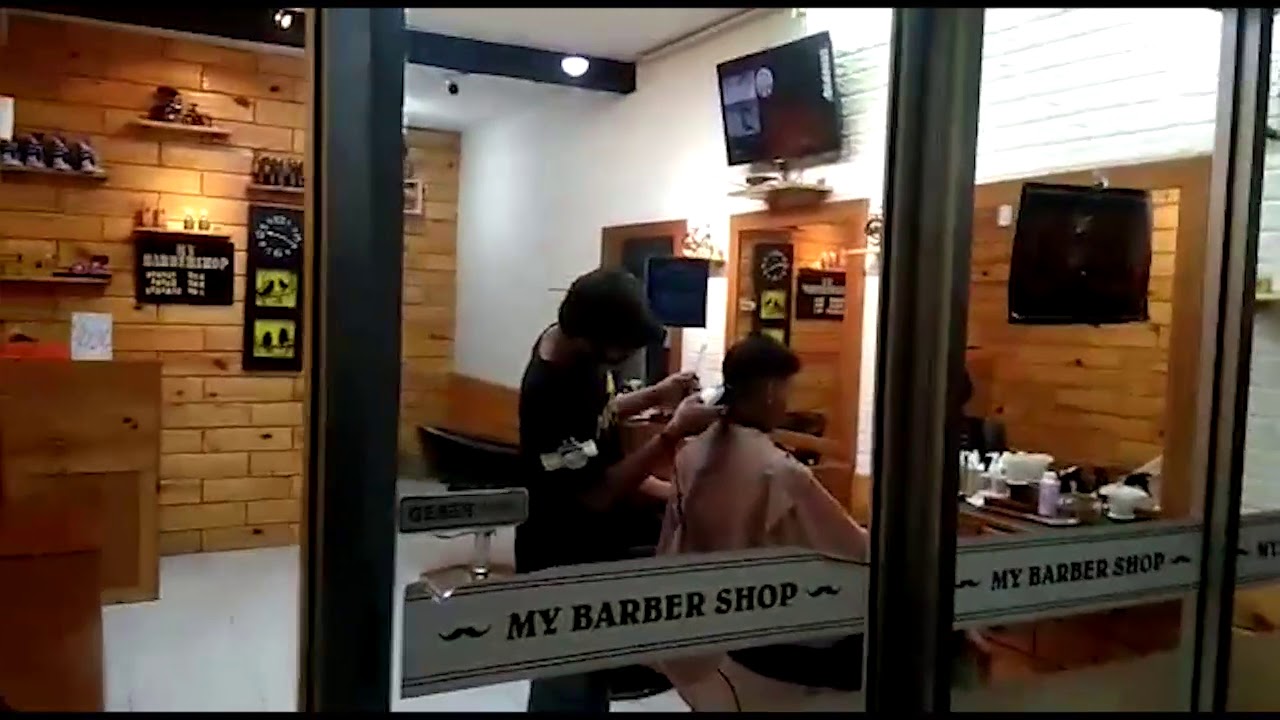 Design interior minimalis Barbershop  YouTube