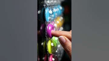 Satisfying Bubble Wrap Paint Pop in Macro Slow-Motion #ai #veo3