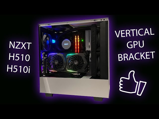 tyngdekraft marmorering Periodisk NZXT H510 with vertical GPU BRACKET Step by Step Installation - YouTube