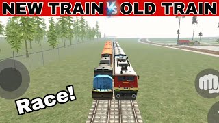 NEW TRAIN VS OLD TRAIN KA RACE IN INDIAN BIKES DRIVING 3D