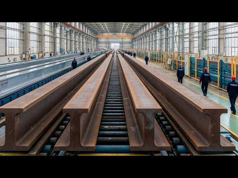 Why Railroad Tracks Don't Break Under 44,000 Tons - Inside The Rail Manufacturing Process