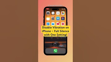 Disable Vibration on iPhone – Full Silence with One Setting! #shorts #iphone