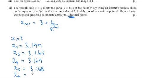 C3 June 2013 q7iii - A2 Maths - Iterative/Numerical Methods