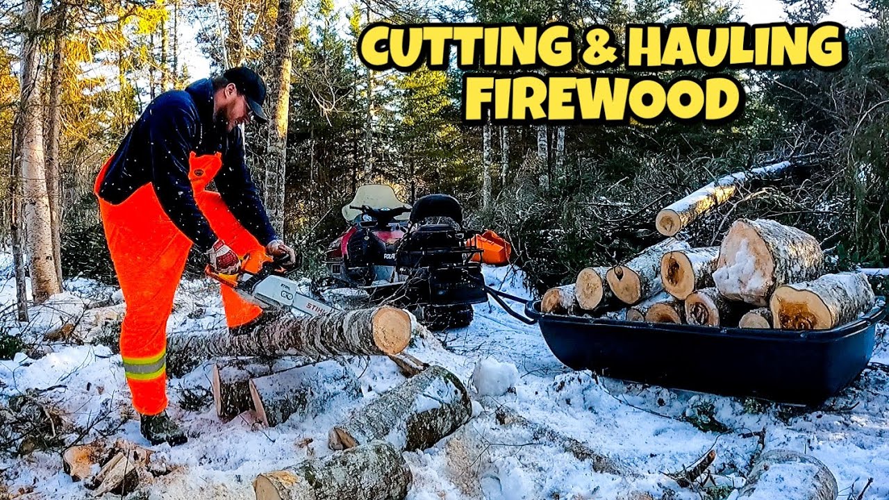 Cutting & Hauling Firewood in Newfoundland! Providing Heat For Next ...