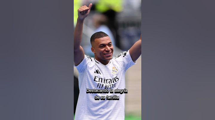 KYLIAN MBAPPÉ FUE PRESENTADO OFICIALMENTE EN EL REAL MADRID #futbol #realmadrid #mbappé #shorts