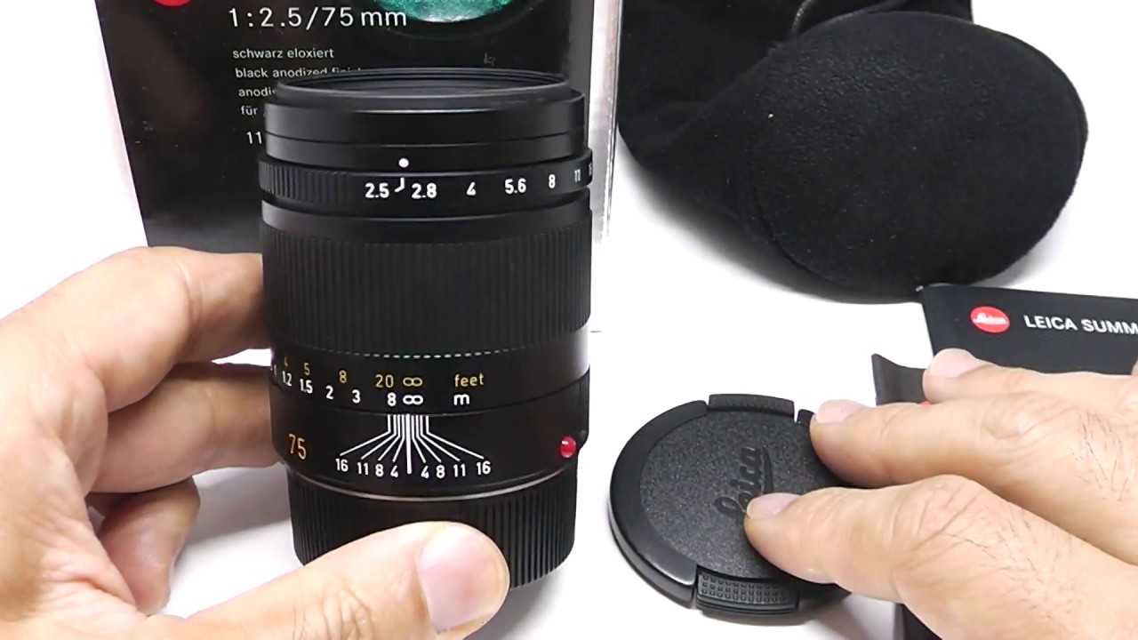LEICA ライカ Summarit ズマリット 75mmF2.5 [6bit] 元箱、ポーチ、取