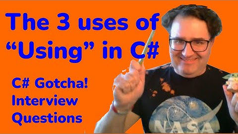 What Are the Three Uses of The Using Statement?  - C# Gotcha Interview Questions