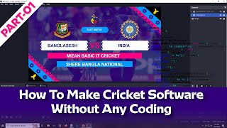 How To Create Cricket Scoring Software Without Coding | Opening vs Setup | Part-01 screenshot 5