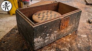 Ho Trovato una Scacchiera Segreta in questo Baule del 1800 - Restauro Completo