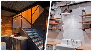75 Industrial Basement Design Ideas You'll Love ➤