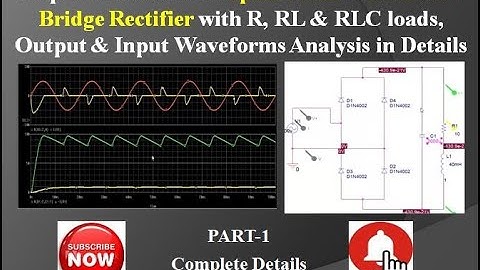 PSpice Simulation of Single Phase FullWave Diode Bridge Rectifier Part-1 | Complete Analysis