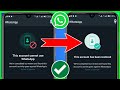 Ce compte nest pas autoris  utiliser whatsapp en raison dun spam solution  problme whatsapp