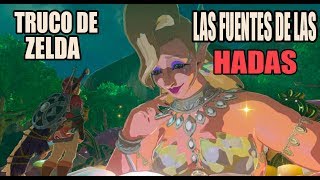 TRUCO:Donde se encuentra todas las fuentes de las hadas en Zelda: Breath of the Wild