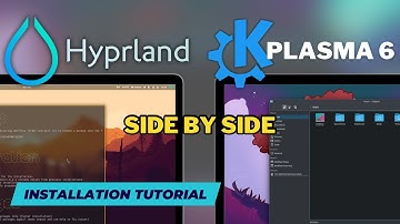 HYPRLAND and PLASMA 6 on Arch Linux side by side. Installation with Hyprland Starter & ML4W Dotfiles