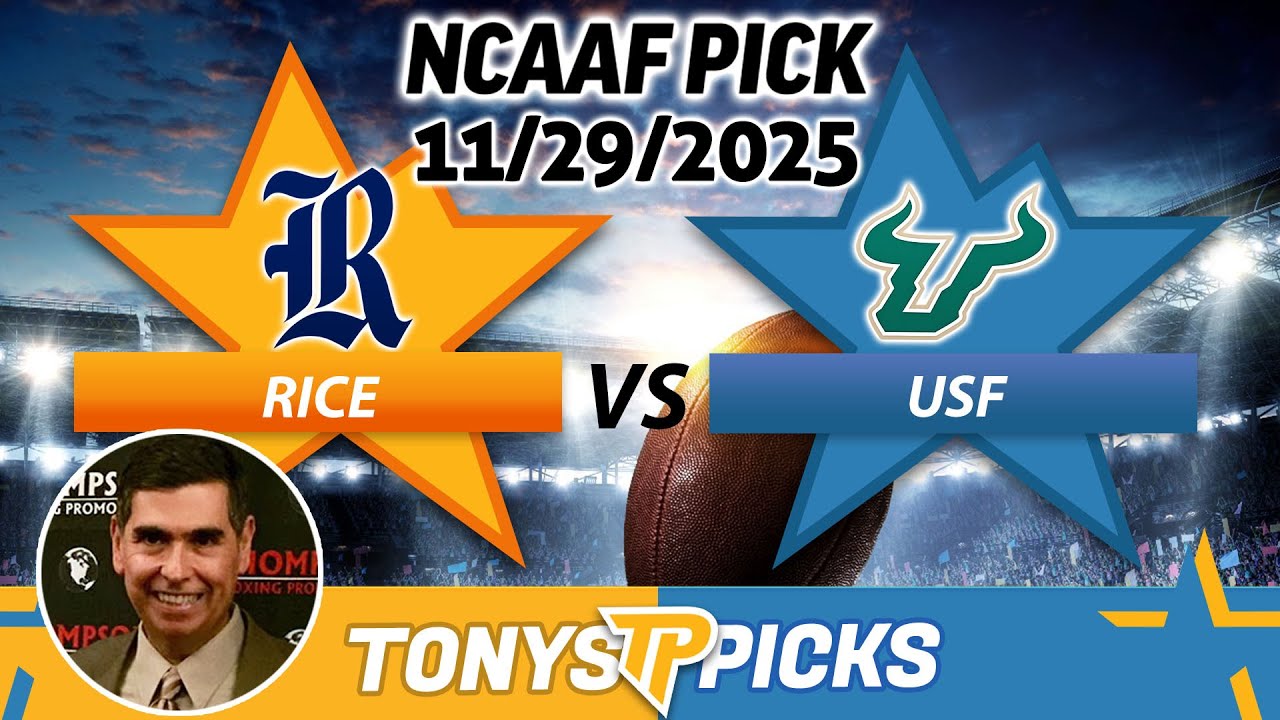 Rice vs USF Pick 11/29/25 College Football Week 14 Pick Prediction ...