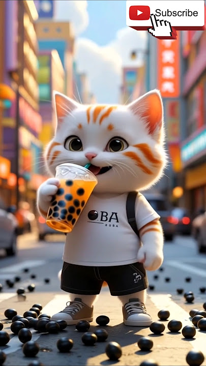 Mama, ada biji Boba nih😹😹😹#cat #catvideos #funny #cartoon #comedy #catlovers #catai  #memecatsviral