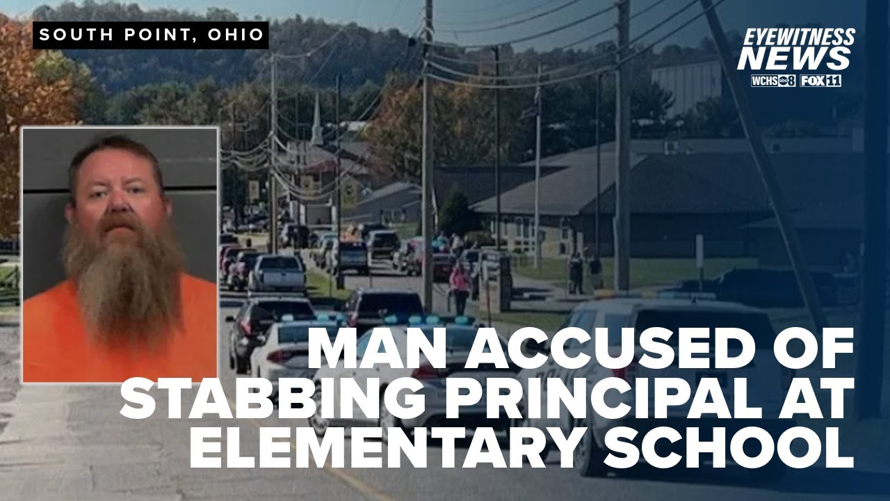 Man accused of stabbing Ohio elementary school principal - YouTube