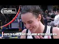 Caitlin clark after elite 8 win vs lsu  this a little different  espn college basketball