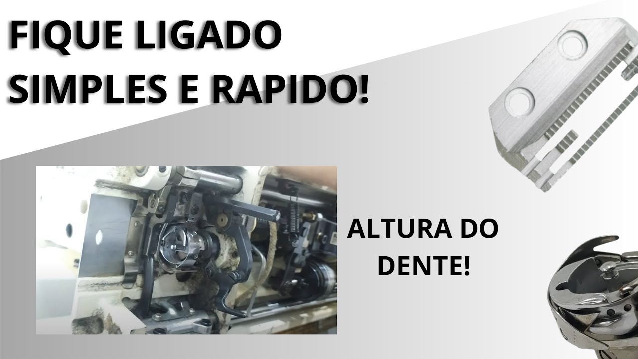 COMO REGULAR O DENTE DA RETA!!