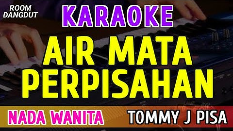 AIR MATA PERPISAHAN - KARAOKE NADA WANITA || TOMMY J PISA