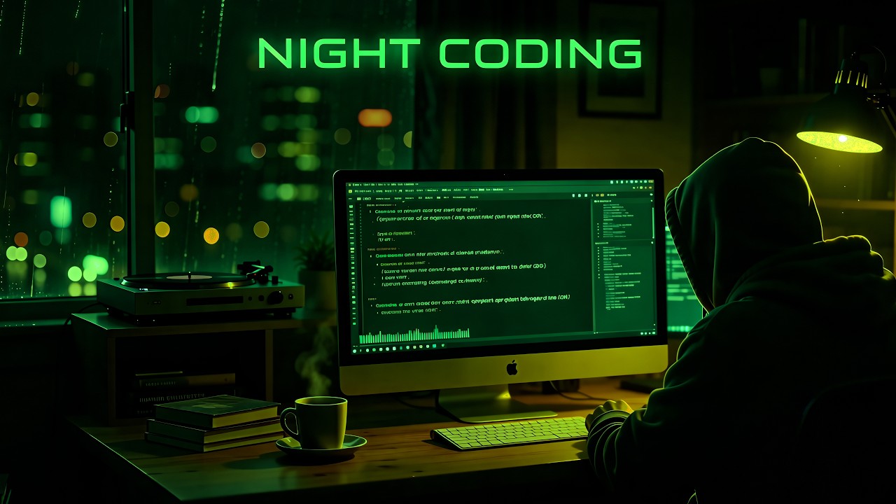 [ no distractions. just code ] — cozy night coding ambient - YouTube