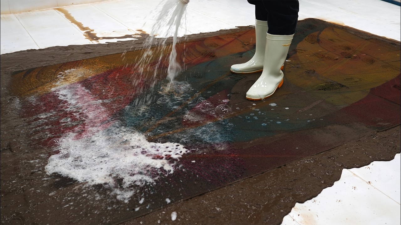 TRASHED, DESTROYED, DISGUSTING… Now a Spotless Purple Pebble Dream - Satisfying ASMR Carpet Cleaning