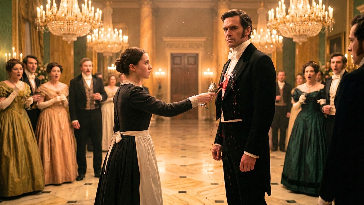 The Waitress Spilled Wine on a Cold Duke… What He Did Next Silenced the Entire Ballroom