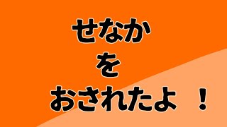 せなかを おすよ ！ ！