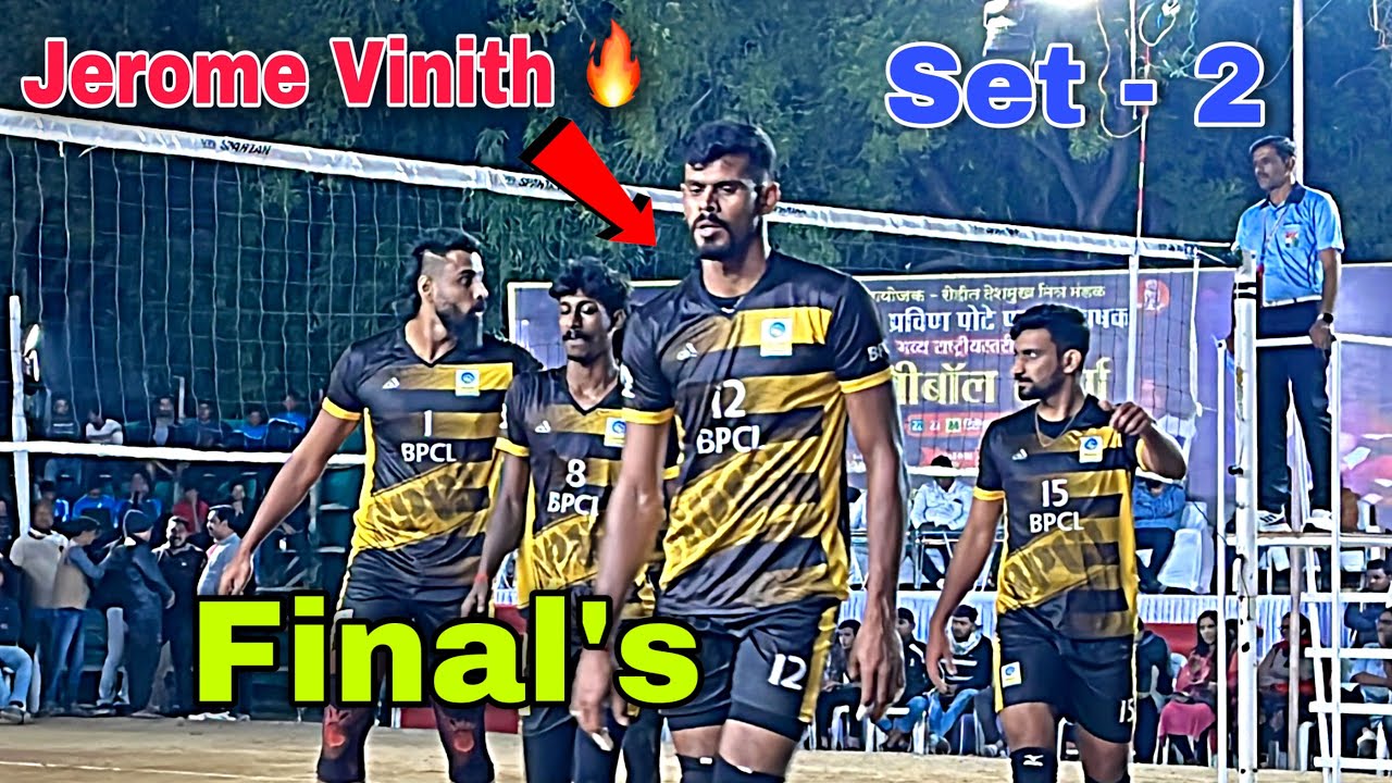 Final’s 🔥 BPCL Vs CISF Ranchi | Jerome Vinith Powerful Spikes 💪 Set - 2 | Amravati