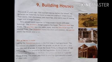 Class -4 ch -9 Building Houses (part -1)