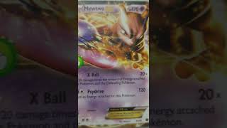 Ultra rare Mewtwo Ex pokemon card