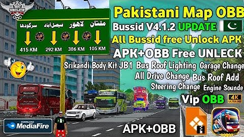 Pakistani Map OBB V4.1.2 !! Bus Simulator Indonesia| Obb Unlock APK 🤑