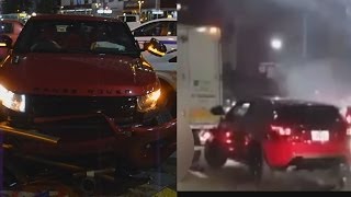暴走車、８台に衝突  福岡市でけが人多数